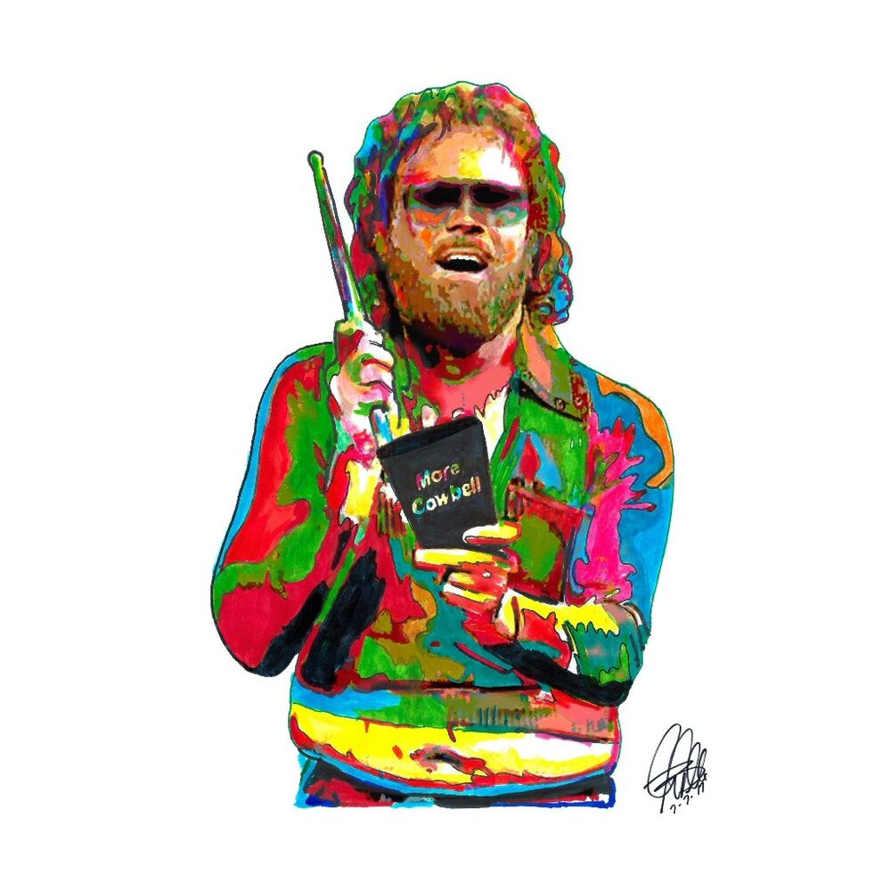 Gene Frenkle Will Ferrell More Cowbell Rock Music Print Poster Wall 13x19